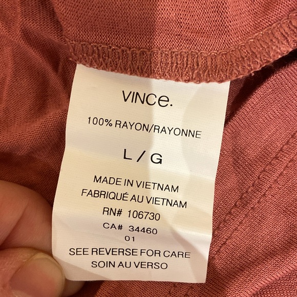 VINCE | Size L | rose colour top - Picture 7 of 9